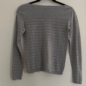 LOFT Light Gray Women's Crew Neck Sweater